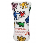 Мастурбатор-туба Keith Haring Soft Tube CUP - Tenga - в Комсомольске-на-Амуре купить с доставкой