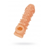 Телесная закрытая насадка с пупырышками Cock Sleeve Size M - 15,6 см. - KOKOS - в Комсомольске-на-Амуре купить с доставкой