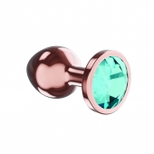 Пробка цвета розового золота с малиновым кристаллом Diamond Topaz Shine L - 8,3 см. - Lola Games - купить с доставкой в Комсомольске-на-Амуре