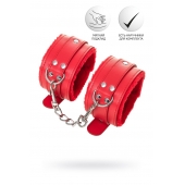 Красные оковы Anonymo из искусственной кожи - ToyFa - купить с доставкой в Комсомольске-на-Амуре