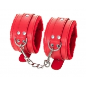 Красные оковы Anonymo из искусственной кожи - ToyFa - купить с доставкой в Комсомольске-на-Амуре