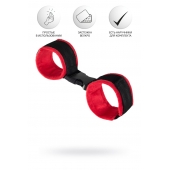 Красно-черные велюровые оковы Anonymo - ToyFa - купить с доставкой в Комсомольске-на-Амуре