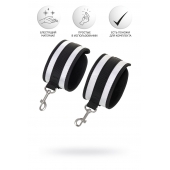 Серебристо-черные наручники Anonymo - ToyFa - купить с доставкой в Комсомольске-на-Амуре