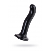Черный стимулятор для пар P G-Spot Dildo Size L - 19 см. - Strap-on-me - в Комсомольске-на-Амуре купить с доставкой