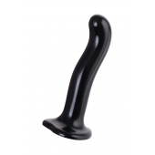 Черный стимулятор для пар P G-Spot Dildo Size L - 19 см. - Strap-on-me - в Комсомольске-на-Амуре купить с доставкой