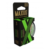 Презервативы в пластиковом кейсе MAXUS AIR Mixed - 3 шт. - Maxus - купить с доставкой в Комсомольске-на-Амуре