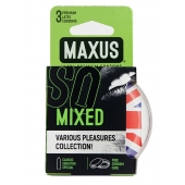 Презервативы в пластиковом кейсе MAXUS AIR Mixed - 3 шт. - Maxus - купить с доставкой в Комсомольске-на-Амуре