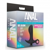 Черный анальный вибратор Silicone Vibrating Prostate Massager 01 - 10,8 см. - Blush Novelties - в Комсомольске-на-Амуре купить с доставкой