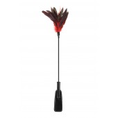 Стек-щекоталка Sweet Caress Feather Whip - 58 см. - Sweet Caress - купить с доставкой в Комсомольске-на-Амуре