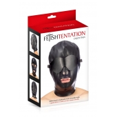 Маска-шлем с отверстием для рта и съемными шорами - Fetish Tentation - купить с доставкой в Комсомольске-на-Амуре