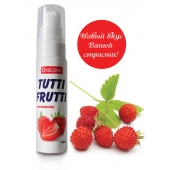 Гель-смазка Tutti-frutti с земляничным вкусом - 30 гр. - Биоритм - купить с доставкой в Комсомольске-на-Амуре