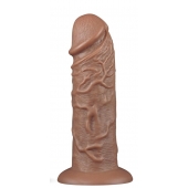 Коричневый фаллоимитатор Cubby dildo - 26,6 см. - Lovetoy в Комсомольске-на-Амуре Коричневый фаллоимитатор Cubby dildo - 26,6 см. - Lovetoy