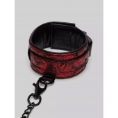 Красно-черные оковы Reversible Faux Leather Ankle Cuffs - Fifty Shades of Grey - купить с доставкой в Комсомольске-на-Амуре