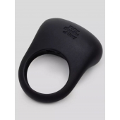 Черное эрекционное виброкольцо Sensation Rechargeable Vibrating Love Ring - Fifty Shades of Grey - в Комсомольске-на-Амуре купить с доставкой