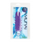 Закрытая фиолетовая насадка с пупырышками SAMURAI PENIS SLEEVE PURPLE - 14,5 см. - NMC - в Комсомольске-на-Амуре купить с доставкой