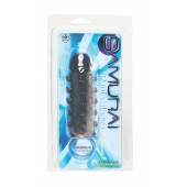 Дымчатая стимулирующая насадка с закрытой головкой SAMURAI PENIS SLEEVE BLACK - 14,5 см. - NMC - в Комсомольске-на-Амуре купить с доставкой