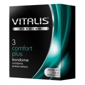 Контурные презервативы VITALIS PREMIUM comfort plus - 3 шт. - Vitalis - купить с доставкой в Комсомольске-на-Амуре