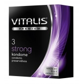 Презервативы с утолщенной стенкой VITALIS PREMIUM strong - 3 шт. - Vitalis - купить с доставкой в Комсомольске-на-Амуре
