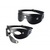 Черная кожаная маска  Новичок - Sitabella - купить с доставкой в Комсомольске-на-Амуре