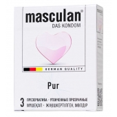 Супертонкие презервативы Masculan Pur - 3 шт. - Masculan - купить с доставкой в Комсомольске-на-Амуре