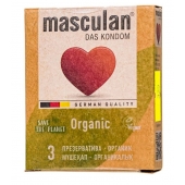 Экологически чистые презервативы Masculan Organic - 3 шт. - Masculan - купить с доставкой в Комсомольске-на-Амуре
