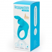 Голубое эрекционное виброкольцо Happy Rabbit Rechargeable Rabbit Cock Ring - Happy Rabbit - в Комсомольске-на-Амуре купить с доставкой