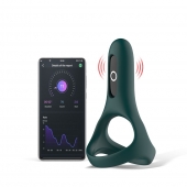 Изумрудное виброкольцо Magic Motion Rise с подхватом мошонки - Magic Motion - в Комсомольске-на-Амуре купить с доставкой