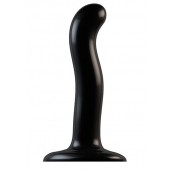 Черный фаллоимитатор-насадка Strap-On-Me P G spot Dildo size S - 16,4 см. - Strap-on-me - купить с доставкой в Комсомольске-на-Амуре