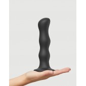 Черная насадка Strap-On-Me Dildo Geisha Balls size XL - Strap-on-me - купить с доставкой в Комсомольске-на-Амуре