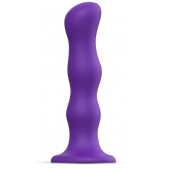 Фиолетовая насадка Strap-On-Me Dildo Geisha Balls size XL - Strap-on-me - купить с доставкой в Комсомольске-на-Амуре