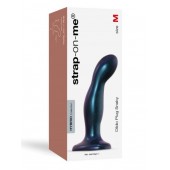 Темно-синяя насадка Strap-On-Me Dildo Plug Snaky size M - Strap-on-me - купить с доставкой в Комсомольске-на-Амуре