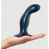 Темно-синяя насадка Strap-On-Me Dildo Plug Snaky size M - Strap-on-me - купить с доставкой в Комсомольске-на-Амуре