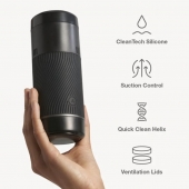 Черный мастурбатор с контролем всасывания Arcwave Pow Stroker - Arcwave - в Комсомольске-на-Амуре купить с доставкой
