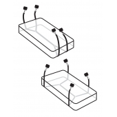 Фиксаторы для кровати WRAPAROUND MATTRESS RESTRAIN - Pipedream - купить с доставкой в Комсомольске-на-Амуре