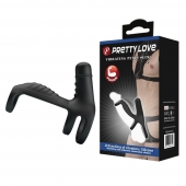 Черная вибронасадка на пенис Vibrating Penis Sling - Baile - в Комсомольске-на-Амуре купить с доставкой
