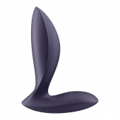 Фиолетовый анальный вибростимулятор Power Plug - Satisfyer - в Комсомольске-на-Амуре купить с доставкой