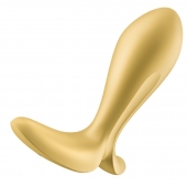 Золотистый анальный вибростимулятор Intensity Plug - Satisfyer - в Комсомольске-на-Амуре купить с доставкой