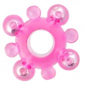 Эрекционное кольцо c бусинками - Toyfa Basic - в Комсомольске-на-Амуре купить с доставкой