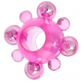 Эрекционное кольцо c бусинками - Toyfa Basic - в Комсомольске-на-Амуре купить с доставкой