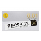 Презервативы Sagami Original 0.02 L-size увеличенного размера - 5 шт. - Sagami - купить с доставкой в Комсомольске-на-Амуре