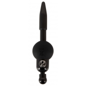 Черный уретральный вибростимулятор Vibrating Penis Plug - Orion - купить с доставкой в Комсомольске-на-Амуре