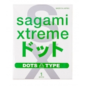 Презерватив Sagami Xtreme Type-E с точками - 1 шт. - Sagami - купить с доставкой в Комсомольске-на-Амуре