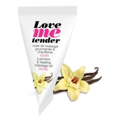Съедобное согревающее массажное масло Love Me Tender Vanilla с ароматом ванили - 10 мл. - Love to Love - купить с доставкой в Комсомольске-на-Амуре