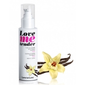 Съедобное согревающее массажное масло Love Me Tender Vanilla с ароматом ванили - 100 мл. - Love to Love - купить с доставкой в Комсомольске-на-Амуре