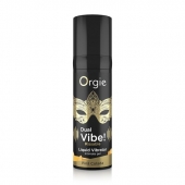 Съедобный гель Dual Vibe Pina Colada с эффектом вибрации и вкусом коктейля пина колада - 15 мл. - ORGIE - купить с доставкой в Комсомольске-на-Амуре