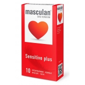 Презервативы Masculan Sensitive plus - 10 шт. - Masculan - купить с доставкой в Комсомольске-на-Амуре