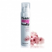 Массажная хрустящая пенка Tickle My Body Cherry Blossom с ароматом вишневого цвета - 150 мл. - Love to Love - купить с доставкой в Комсомольске-на-Амуре