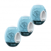 Набор из 3 мастурбаторов-яиц Satisfyer Savage - Satisfyer - в Комсомольске-на-Амуре купить с доставкой
