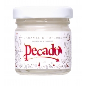 Массажная свеча Caramel   Popcorn - 35 мл. - Pecado - купить с доставкой в Комсомольске-на-Амуре