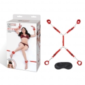 Красная фиксация на матрас Classic Bedspreader - Lux Fetish - купить с доставкой в Комсомольске-на-Амуре
